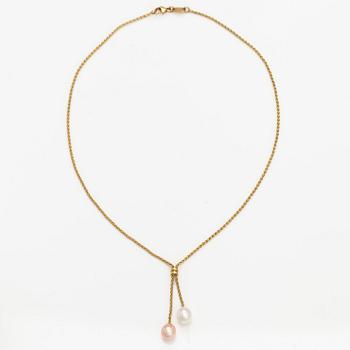 Halsband, 18K guld, odlade pärlor. Le-Gi, Italien.