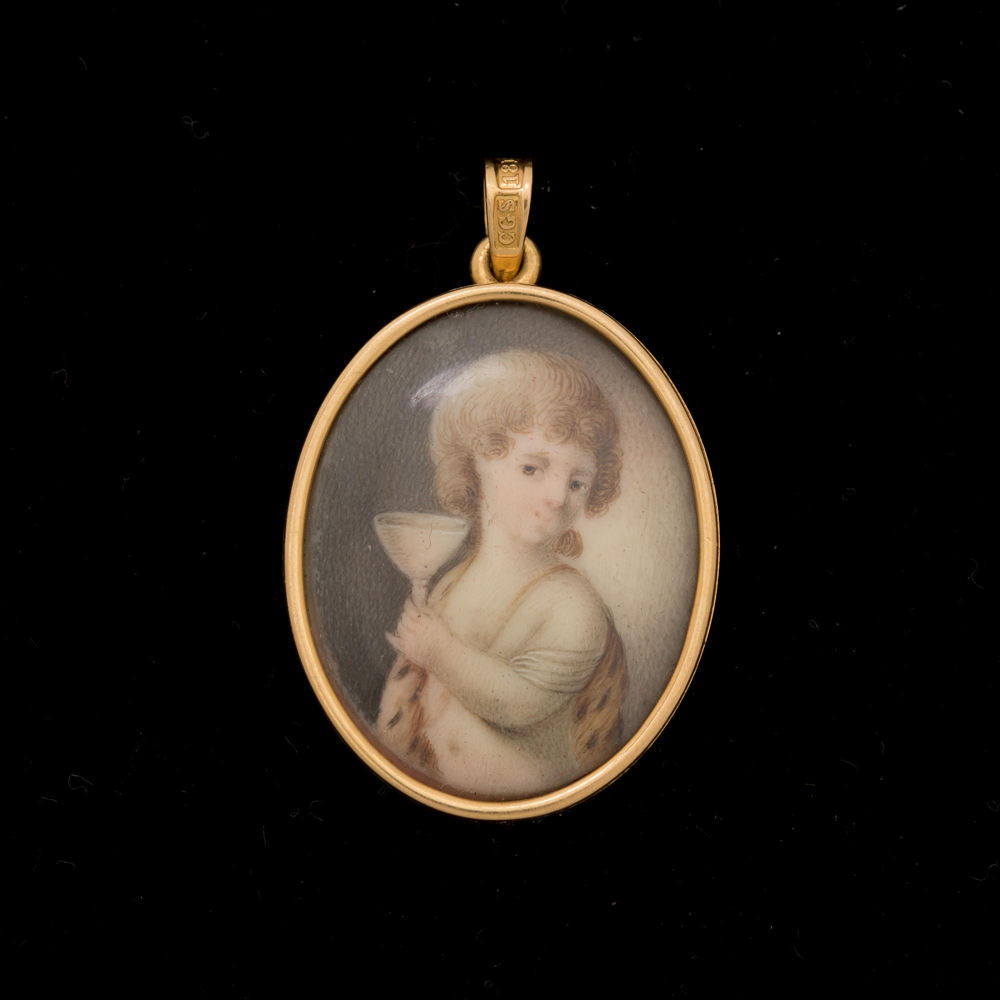 MINIATYR/HÄNGE, porträtt av barn.