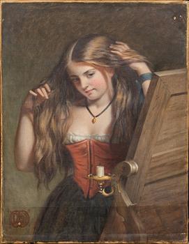 JOSHUA HARGRAVE SAMS MANN, oil on canvas signed and dated 1862.