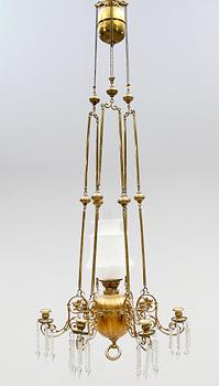 TAKFOTOGENLAMPA, omkring år 1900, reglerbar höjd ca 130 cm.