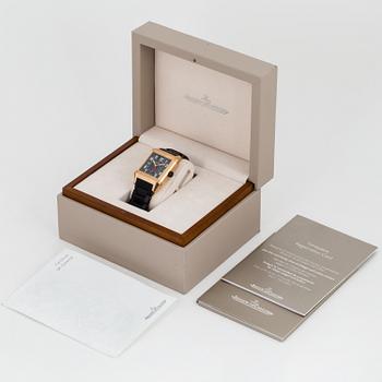 JAEGER-LeCOULTRE Reverso, Squadra Hometime Black, 1000 Hours, armbandsur 35 x 40,5 (50,5) mm.