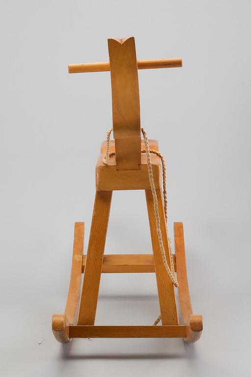 Kay Boyesen, a wooden rocking horse later part of the 20th century.