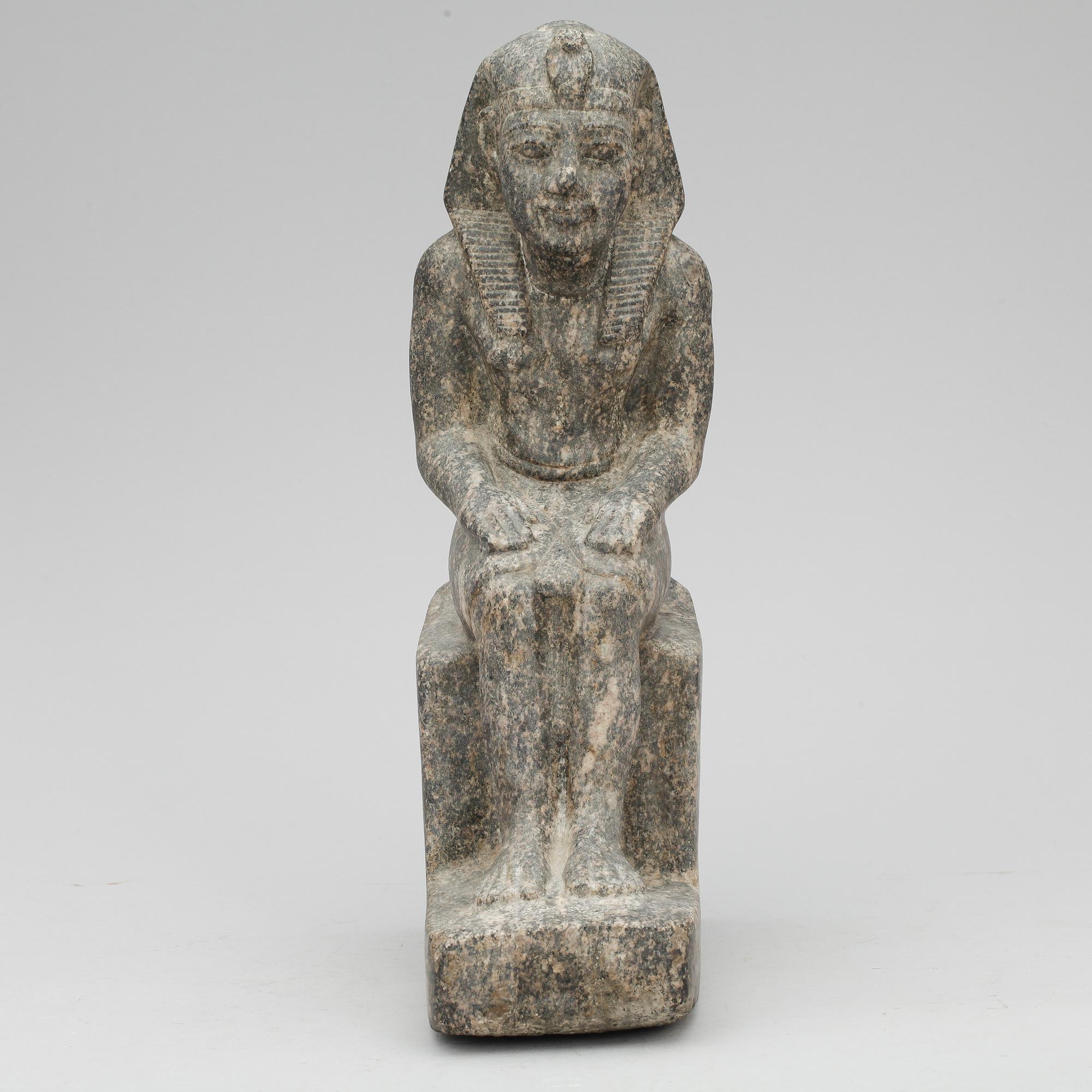 FIGURIN, sten, Egyptisk, inköpt 1960-tal.