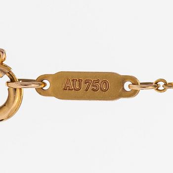 Tiffany & Co, necklace, 18K gold and brilliant cut diamond approx. 0.17 ct.