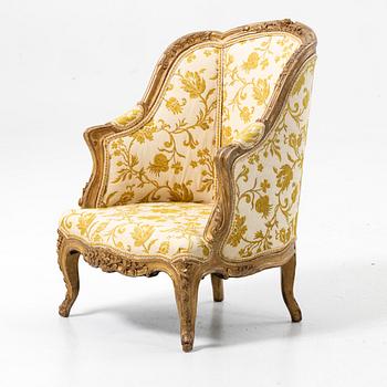 Child’s bergère armchair, Louis XV style, 19th century.