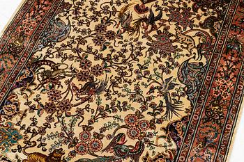 Carpet, Tabriz, figural approx. 150 x 100 cm.