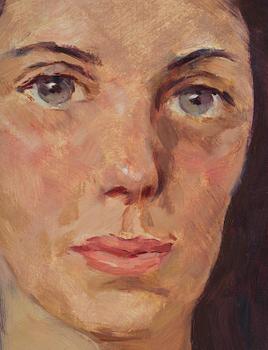 Lotte Laserstein, Woman with brown hair.