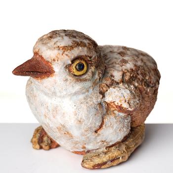 Tyra Lundgren, a stoneware sculpture of a bird, Sweden probably 1960's.