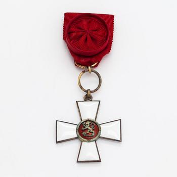 Knight first class of the Order of the Lion of Finland.