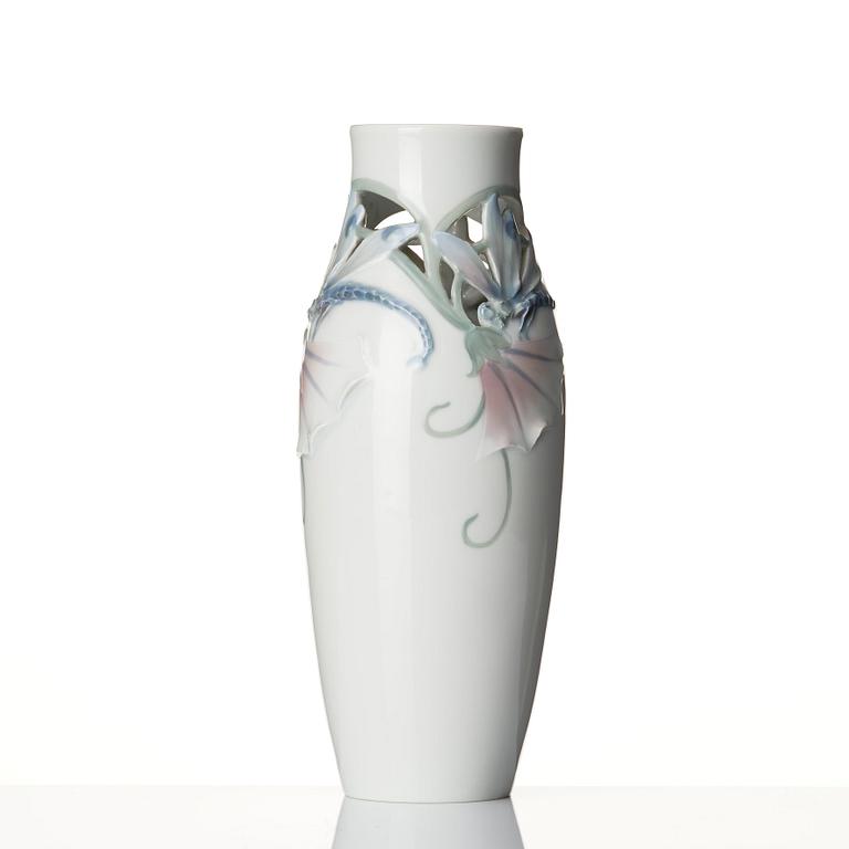 Mela Anderberg, an Art Nouveau porcelain vase, Rörstrand, early 20th Century.