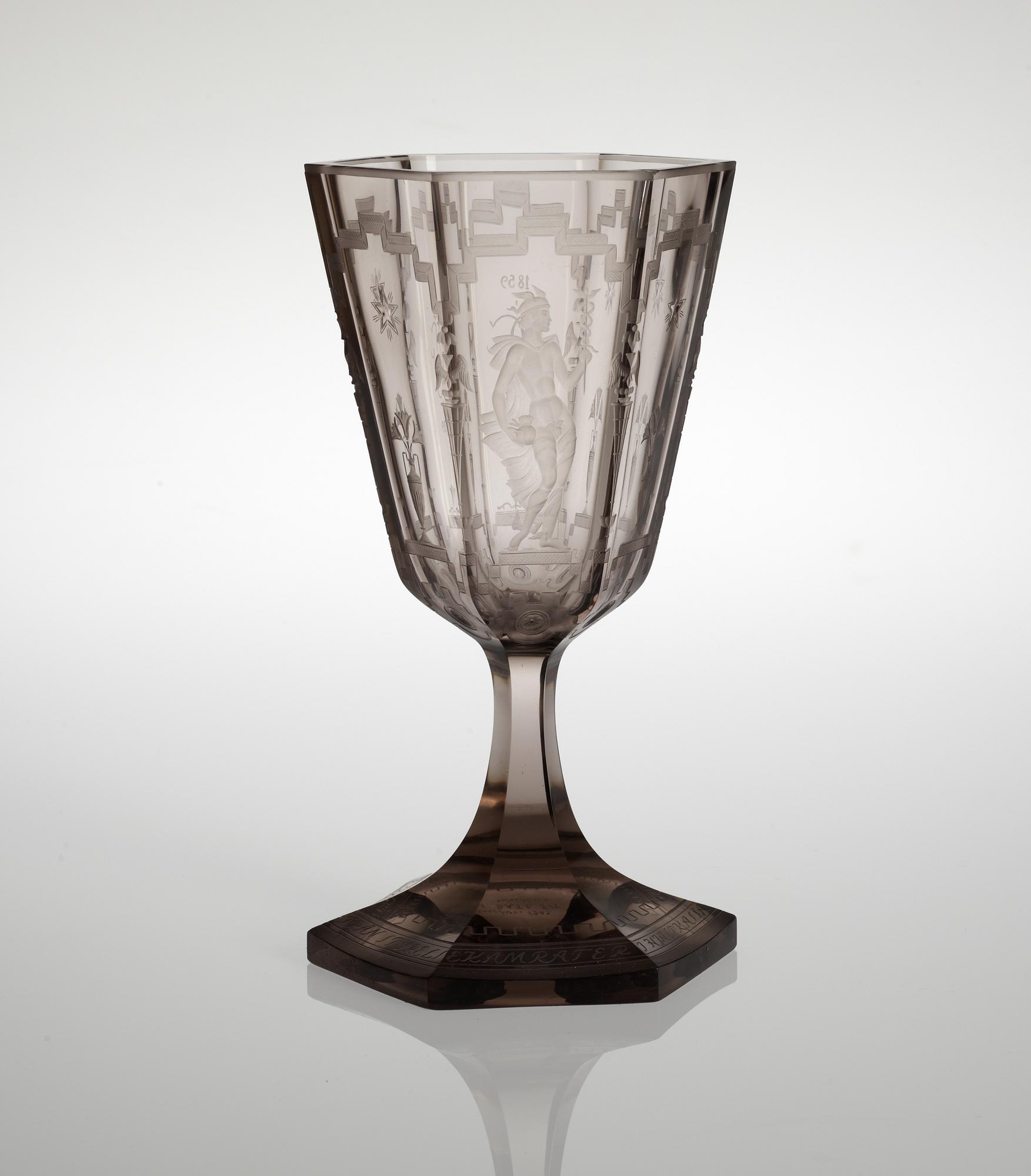 POKALGLAS, glas. Simon Gate, Orrefors 1929.