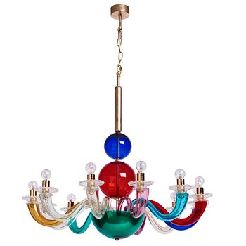 121. Gio Ponti, a 12 light chandelier, for Venini, Italy, 2014.