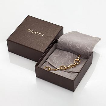 Gucci, armband "Horsebit", 18K guld. Märkts Gucci Made in Italy.