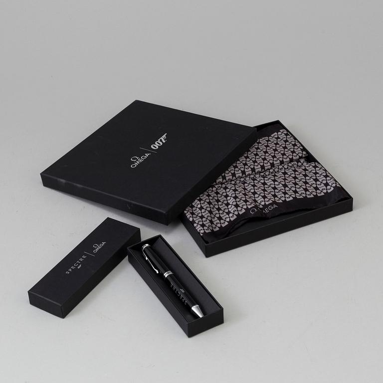 OMEGA, Pocket square / Pen.