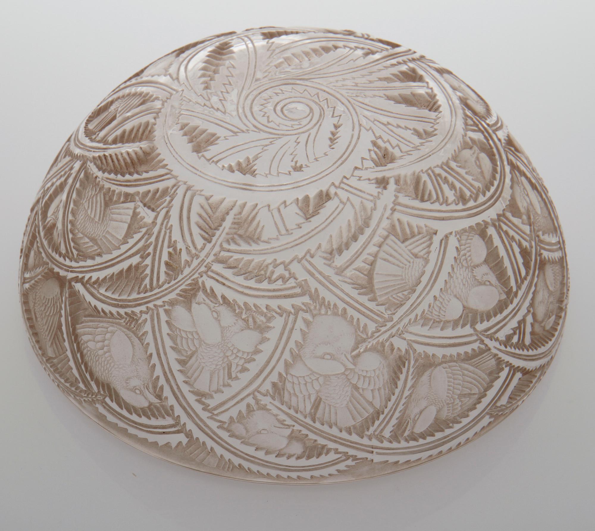 SKÅL, glas, Lalique, 1900-talets andra hälft.
