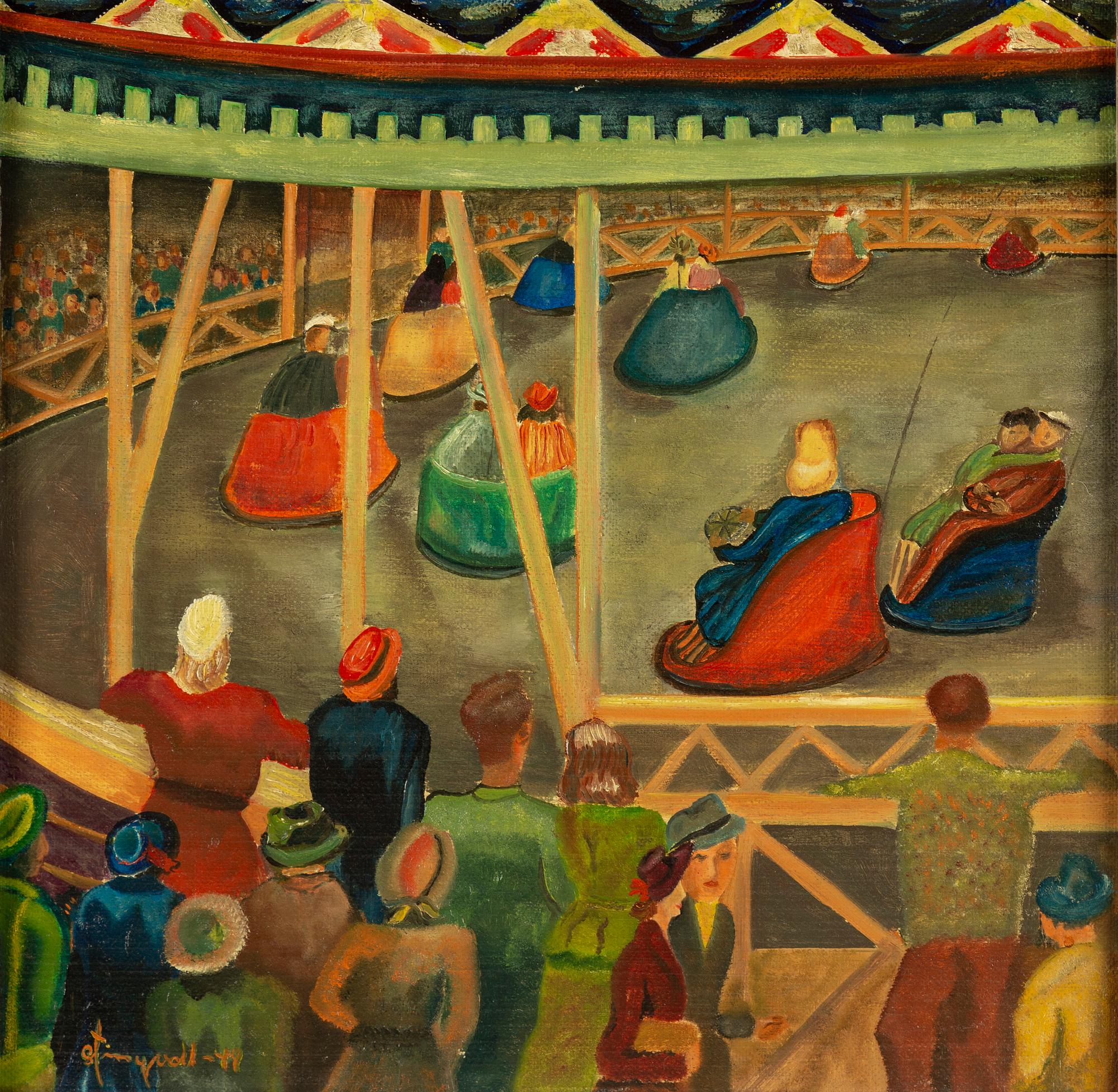Umknown artist, oil on panel, signed Stingvall(?) - 44.