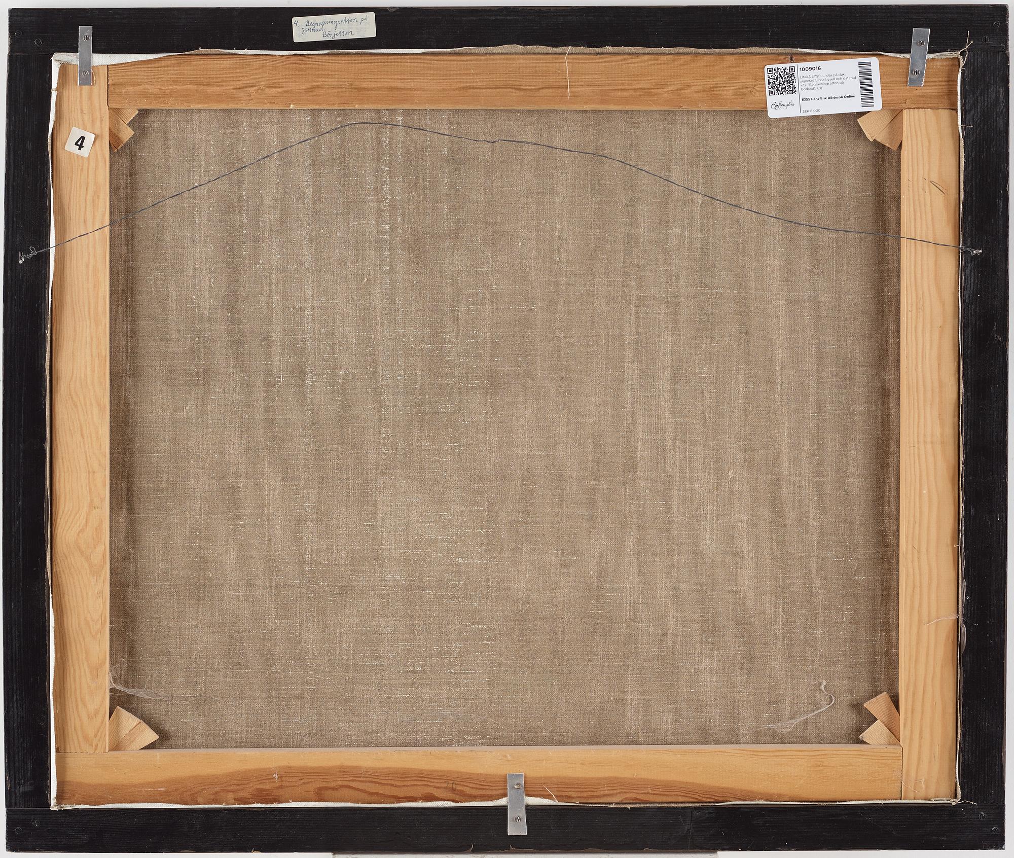 Linda Lysell, "Begravningsafton på Gotland".