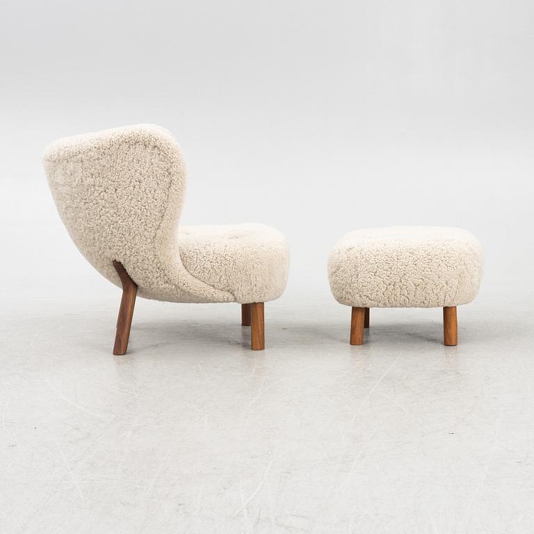 Viggo Boesen, a 'Little Petra' armchair and a foot stool, &Tradition, Denmark.