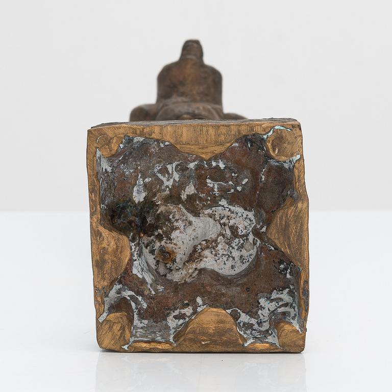 Taru Mäntynen, skulptur, brons, signerad och daterad 1985.