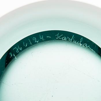 GÖRAN HONGELL, TOILETTESET, 4 delar, glas, "Azurra", samtliga signerade GH 6124 - Karhula. 1940-tal. Design år 1939.