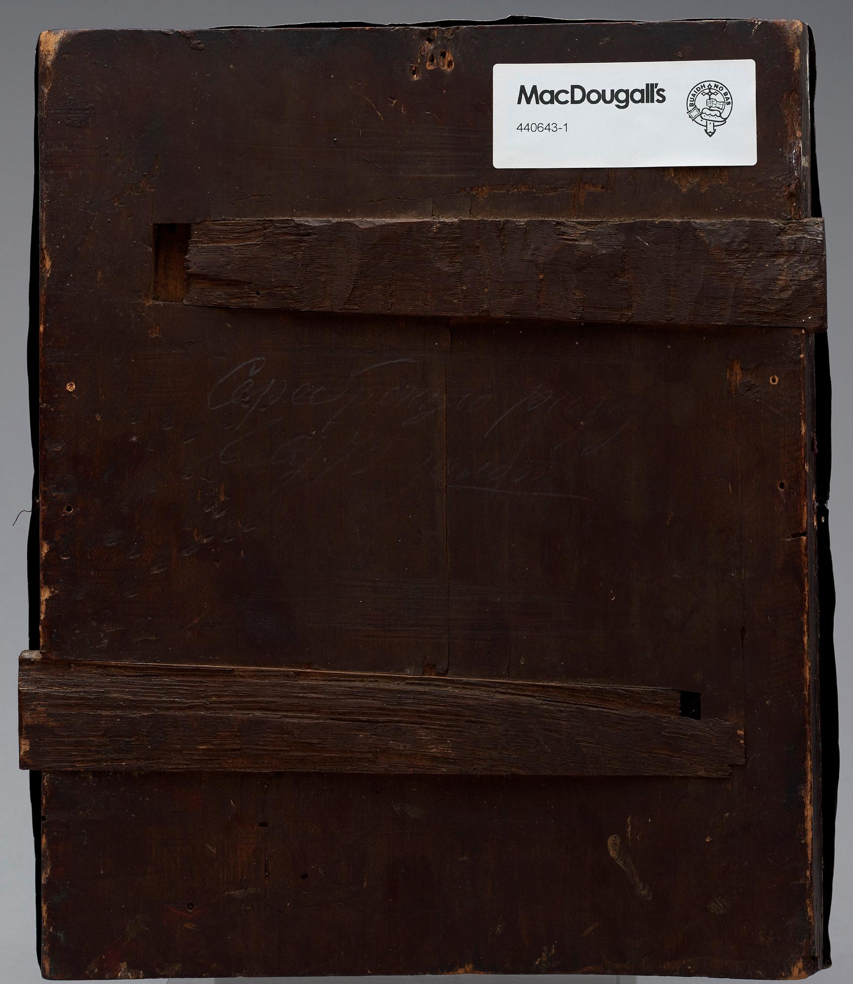 A Russian late 19th century parcel-gilt icon, unidentified maersmark, St. Petersburg 1891.
