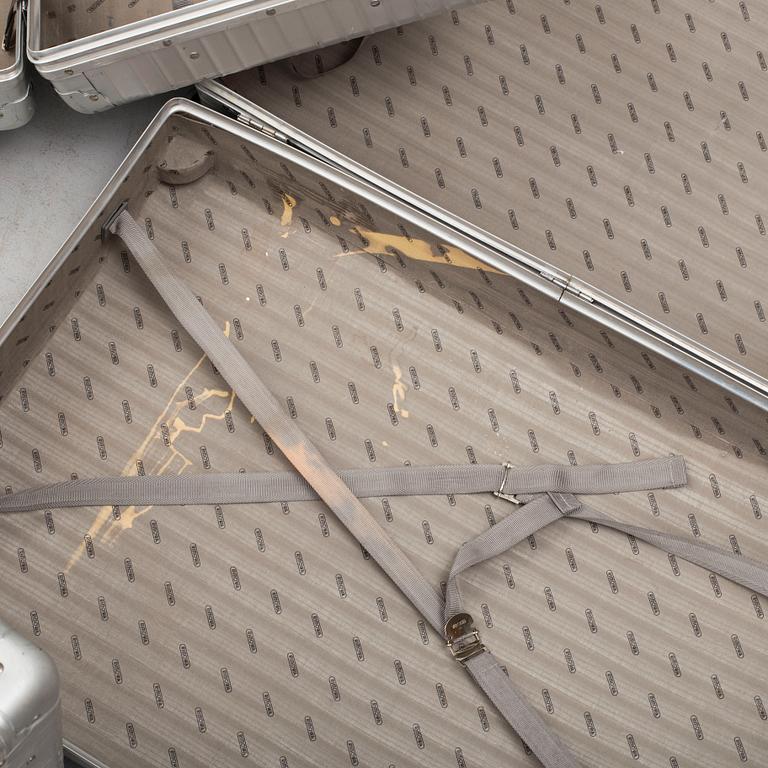 A set of three Rimowa bags later part of the 20th century.