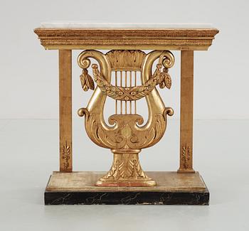 A Swedish Empire console table, 19th Century.