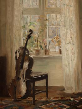 Carl Holsoe, Interiör med cello.