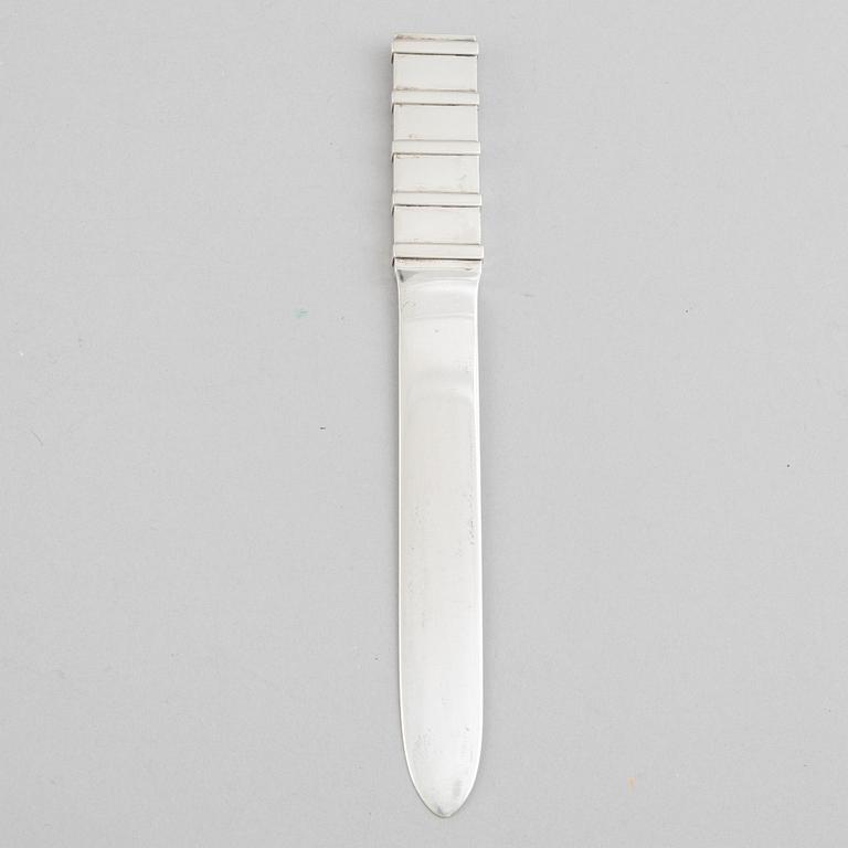 W.A. Bolin, a silver letter opener, Stockholm 1944.