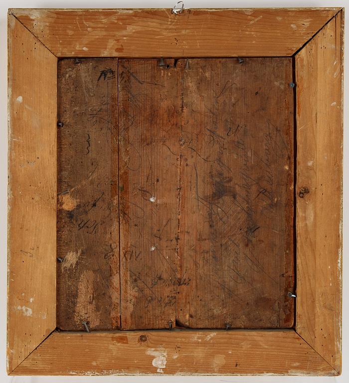 Unknown artist, around 1800, oil on panel, 2.