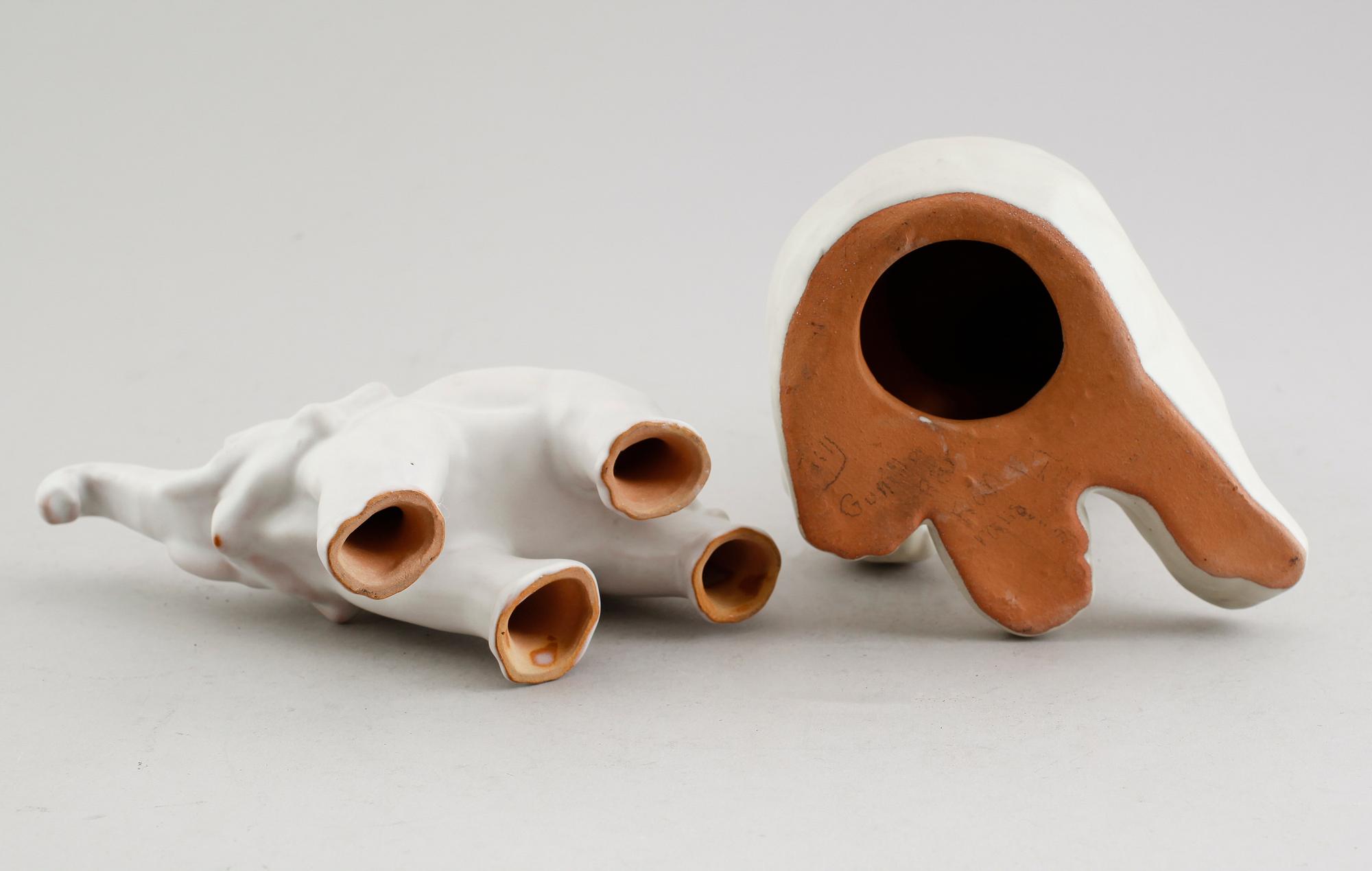 FIGURER, 2 st, keramik, Upsala-Ekeby.