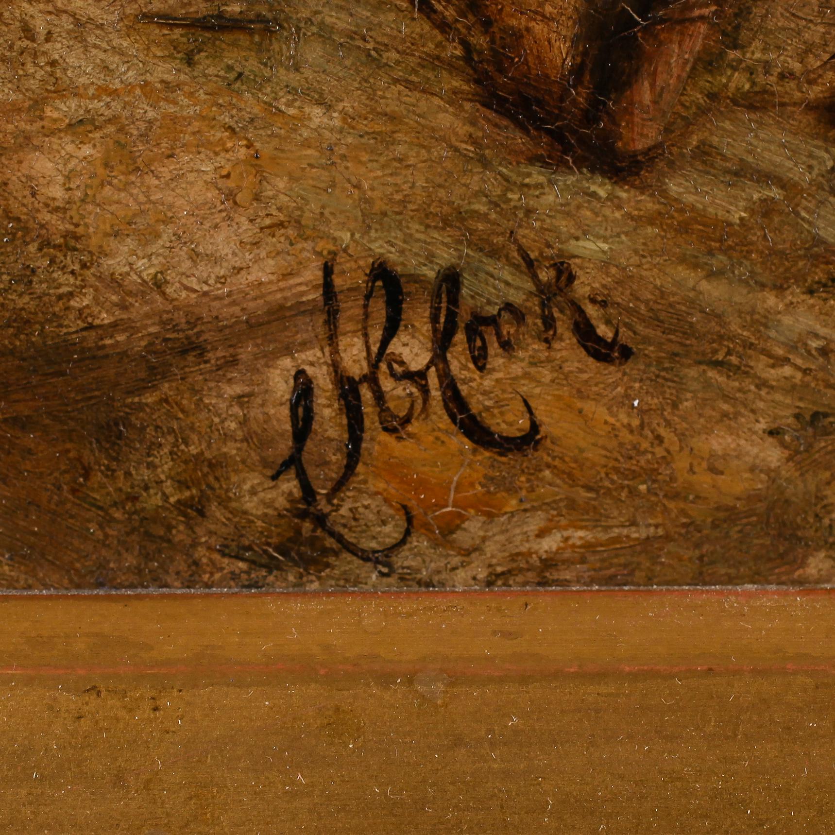 OKÄND KONSTNÄR, olja på duk, signerad, möjligen Cook, England, 1800-tal.