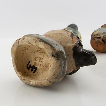 Gunnar Hansson, figurines 3 pcs Birds.