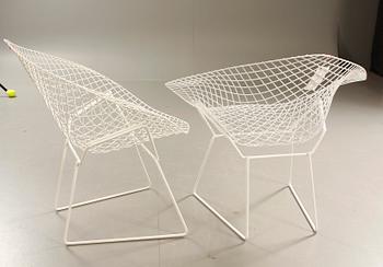 FÅTÖLJER, ett par, "Diamond Chair", design Henry Bertoia,  Knoll International, USA, 1950/60-tal.