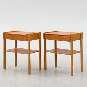 A pair of nightstands, AB Carlströms & co Möbelfabrik, second half of the 20th century.