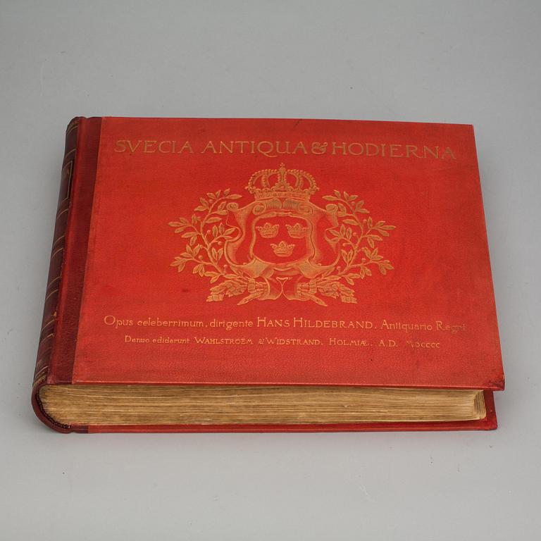 BÖCKER, 2 st. "Svecia Antiqua et Hodierna", Wahlström & Widstrand, Stockholm 1900, samt Erik Dahlberg 1924.
