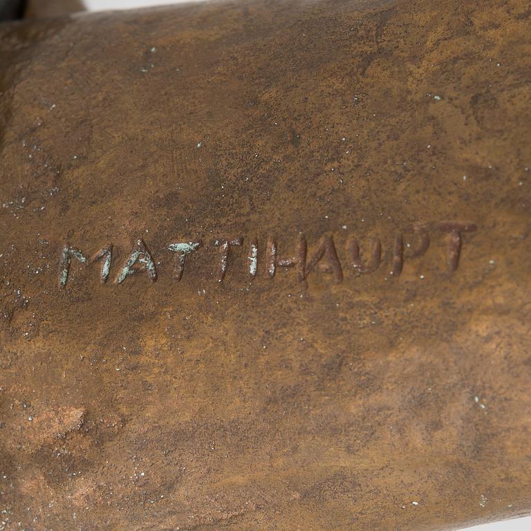 MATTI HAUPT, sculpture, signed.