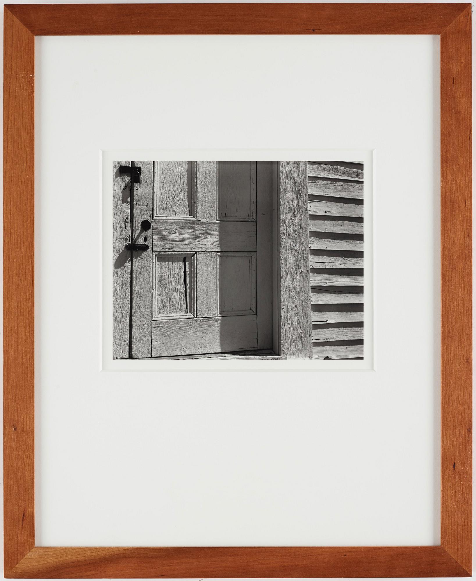 Edward Weston, "Church Door, Hornitus, California, 1940".