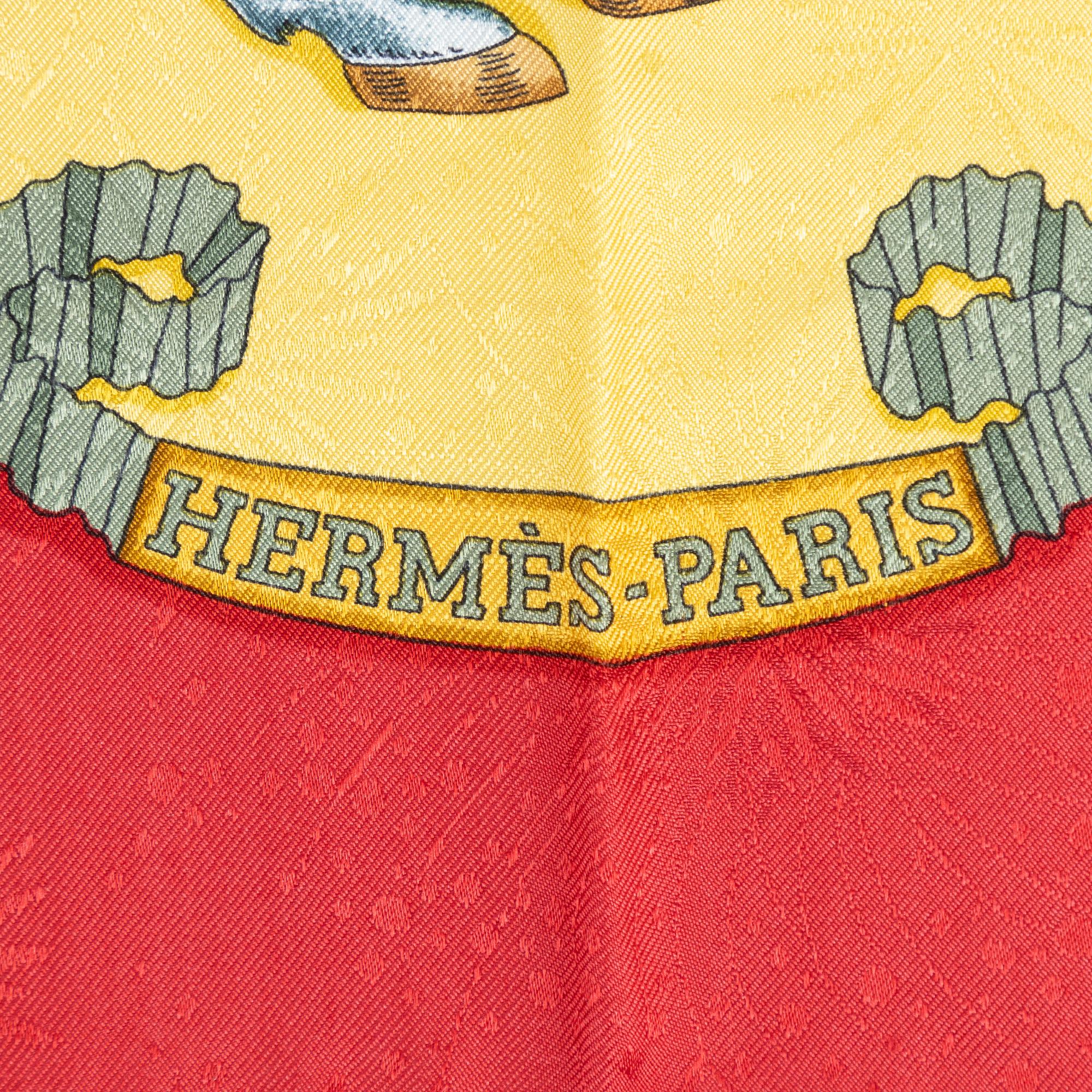 Hermès, scarf, "Les Fêtes du Roi Soleil".