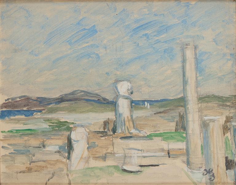 HUGO ZUHR, oil on canvas, signed and dated 1938 on verso.