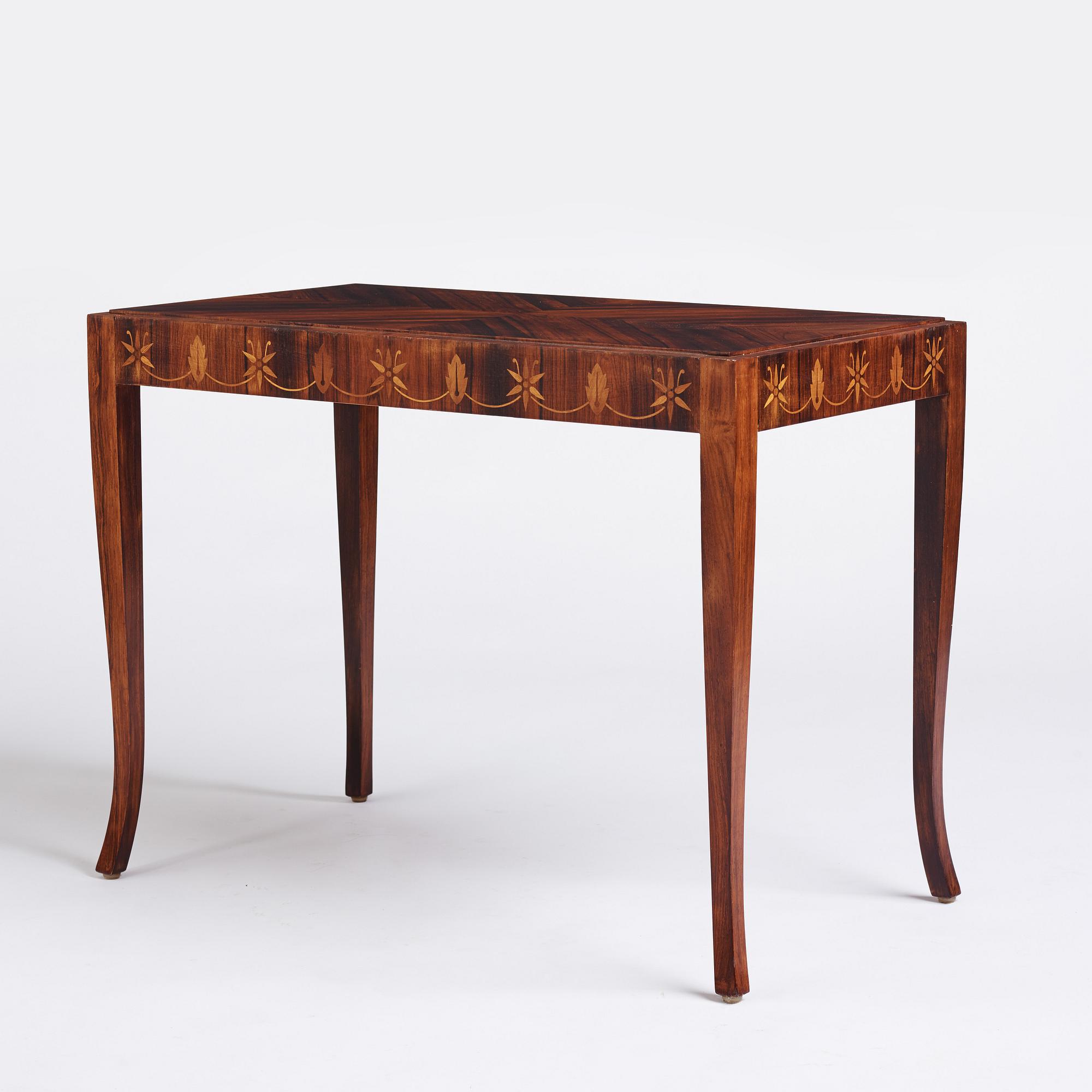 Reiners Möbelfabrik, a Swedish Grace coffee table, dated 26 2 1946.