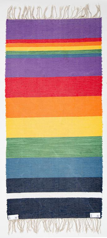 Josef Frank, a flat weave runner carpet, 'Regnbågsmatta', Firma Svenskt Tenn, ca 217 x 102 cm.