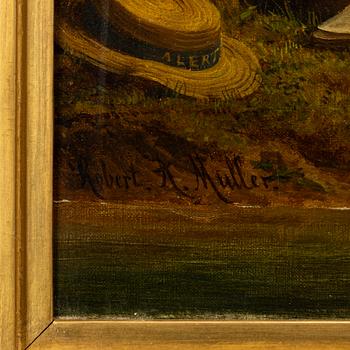 Robert Antoine Müller, Gosse med leksaksbåt.