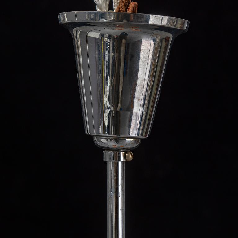A 1930s art déco ceiling light.