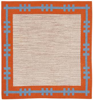 968. CARPET. Rölakan (flat weave). 220,5 x 202,5 cm. Signed AKN NBH.