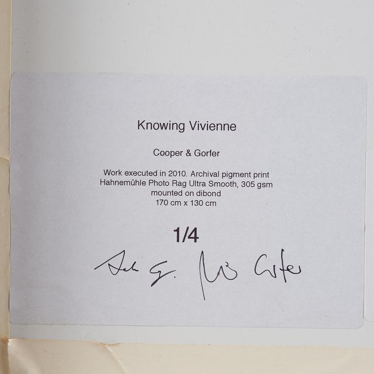 Cooper & Gorfer, "Knowing Vivienne", 2010.