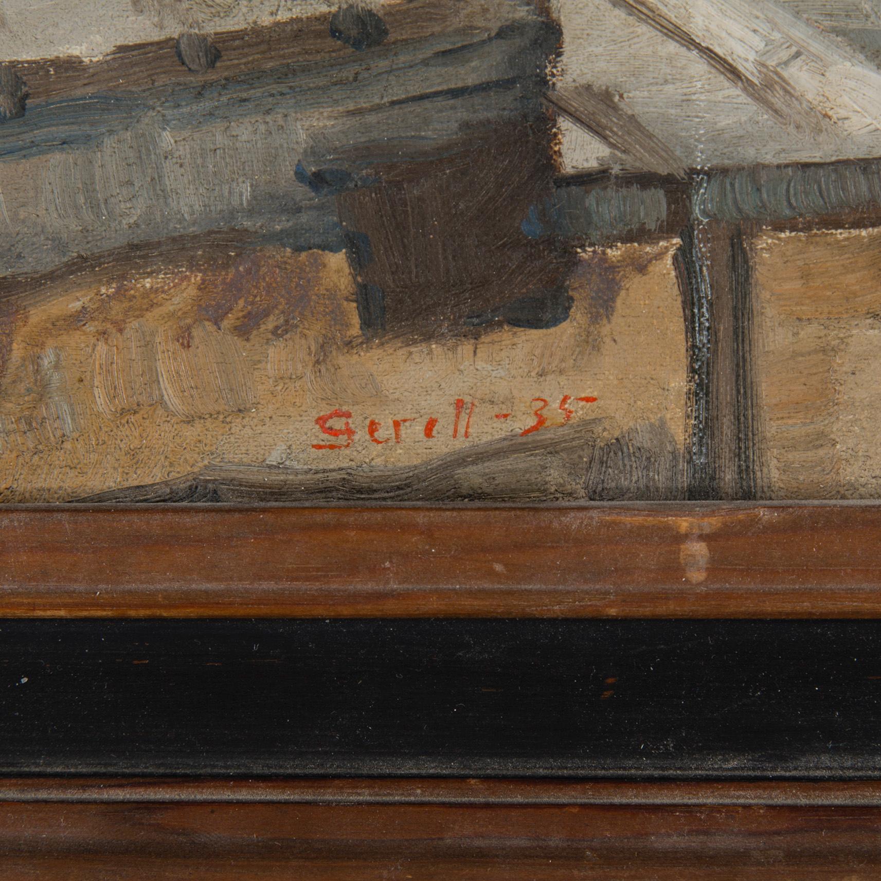 GRETA GERELL, oil on canvas, signed and dated - 35.