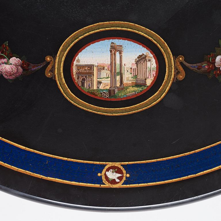 An Italian 19th century micromosaic table top.