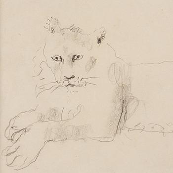 Bror Hjorth, Lying lion.