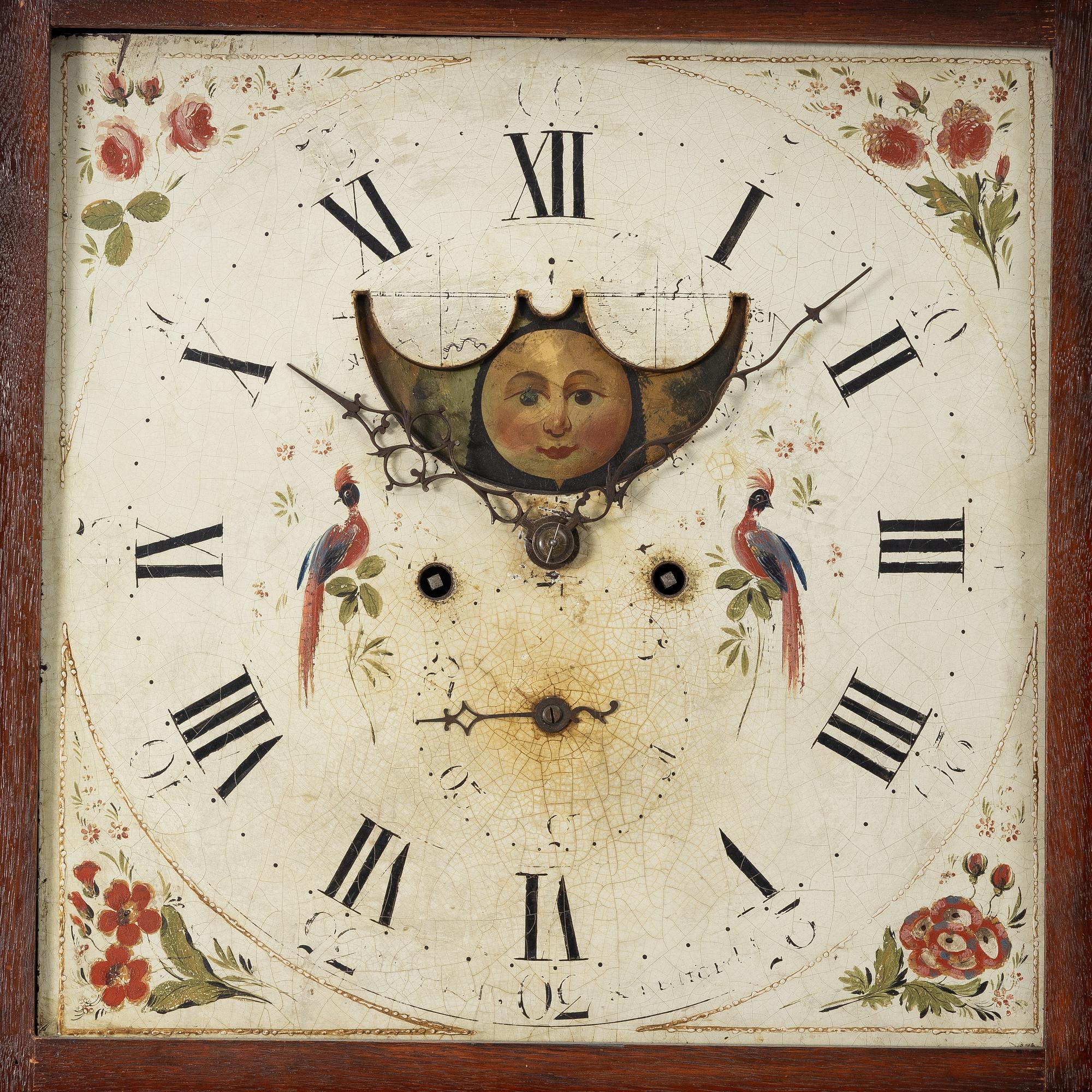 Grandfather clock, 18th-19th Century.